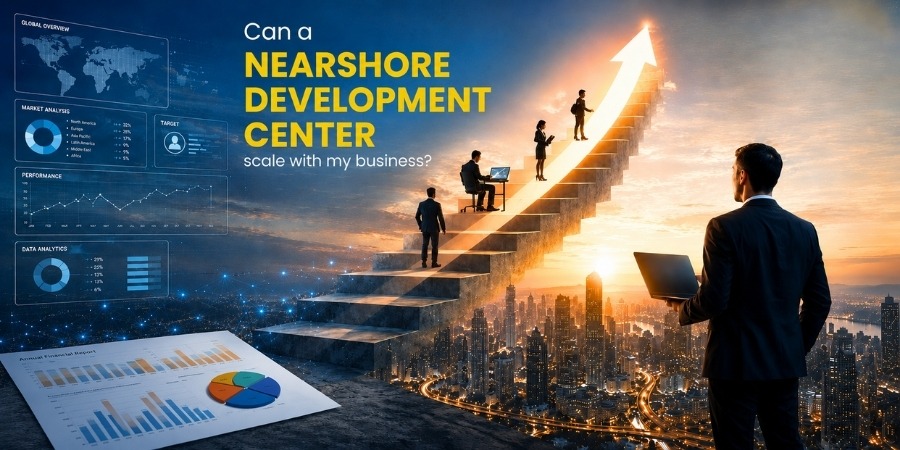Can a nearshore development center scale with my business?